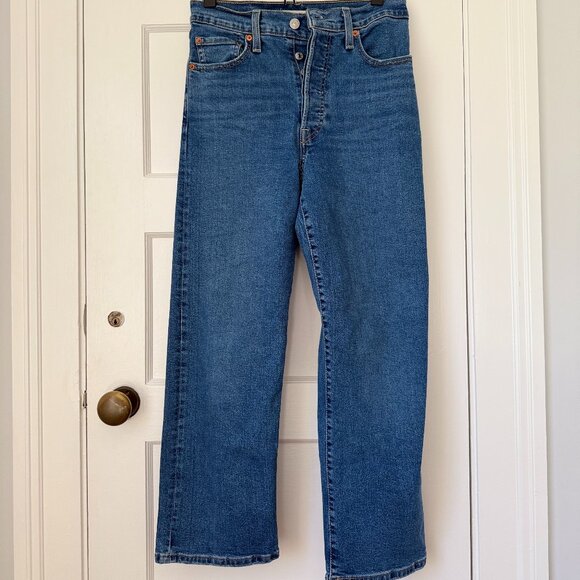 Levi's® Ribcage Straight Ankle Jeans I SUMMER SLIDE, Size 27 x 27 - Picture 5 of 5